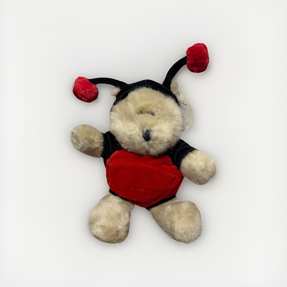 NWT Vintage Starbucks Bearista Ladybug Plush 2001 14th Edition Red Black Costume